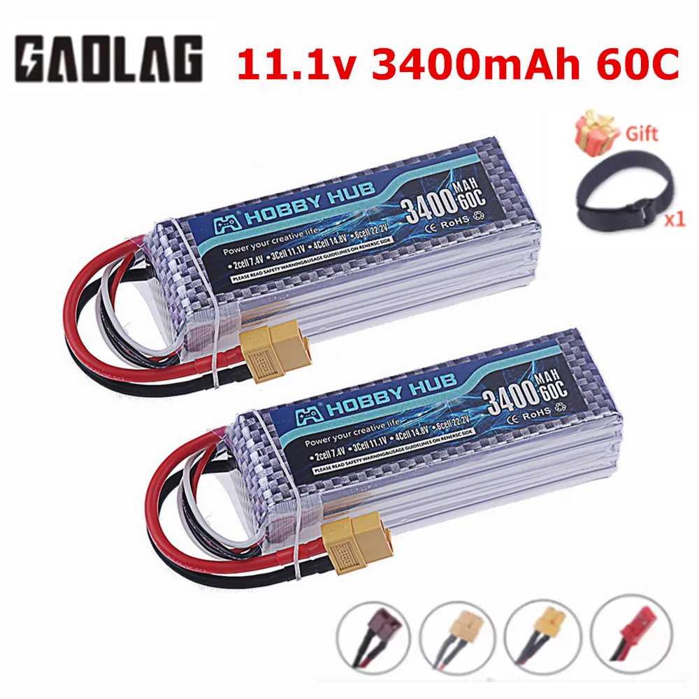 Drone Rc Truck - 3S Lipo Battery 11.1V 3400mAh 60C