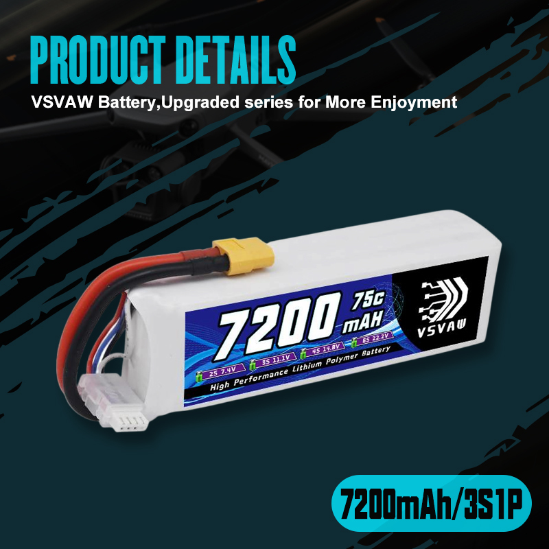 VSVAW 3S Lipo Battery 11.1V 72 - Drone Rc Truck review and price