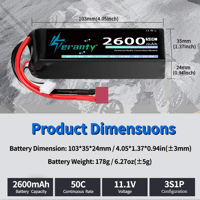 TERANTY 3S 2200/2400/2600mAh L - Drone Rc Truck review and price