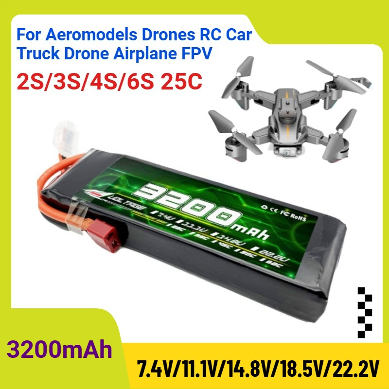 3200mAh 2S/3S/4S/6S 25C 7.4V/1 - Drone Rc Truck review and price
