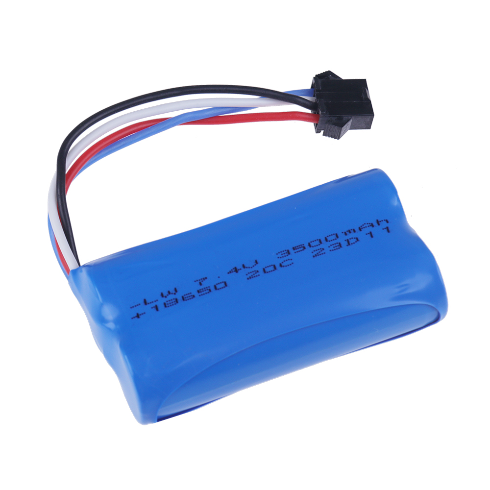 18650 3500mAh 7.4V SM-4P Plug  - Drone Rc Truck review and price