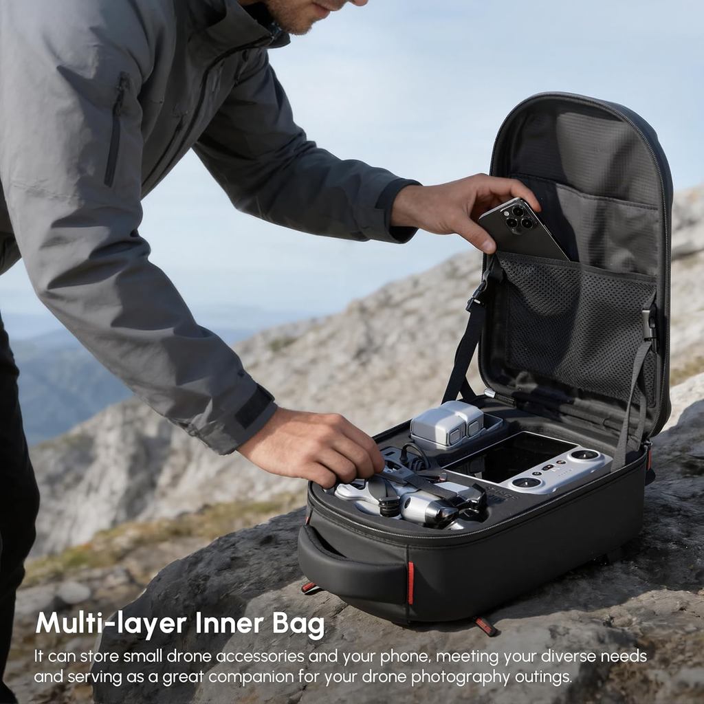 Waterproof Hard Carrying Backp - Drone Dji Rc Pro 2 review and price