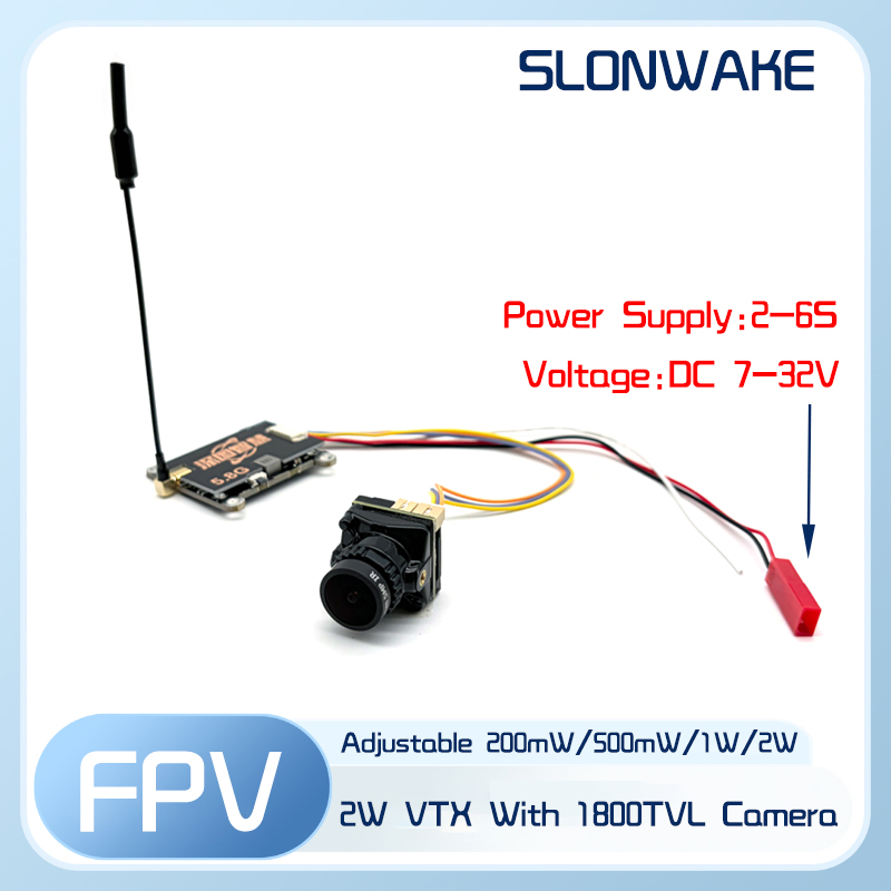 SLONWAKE 5.8G 56CH 2W transmit - Fpv Drone Camera review and price