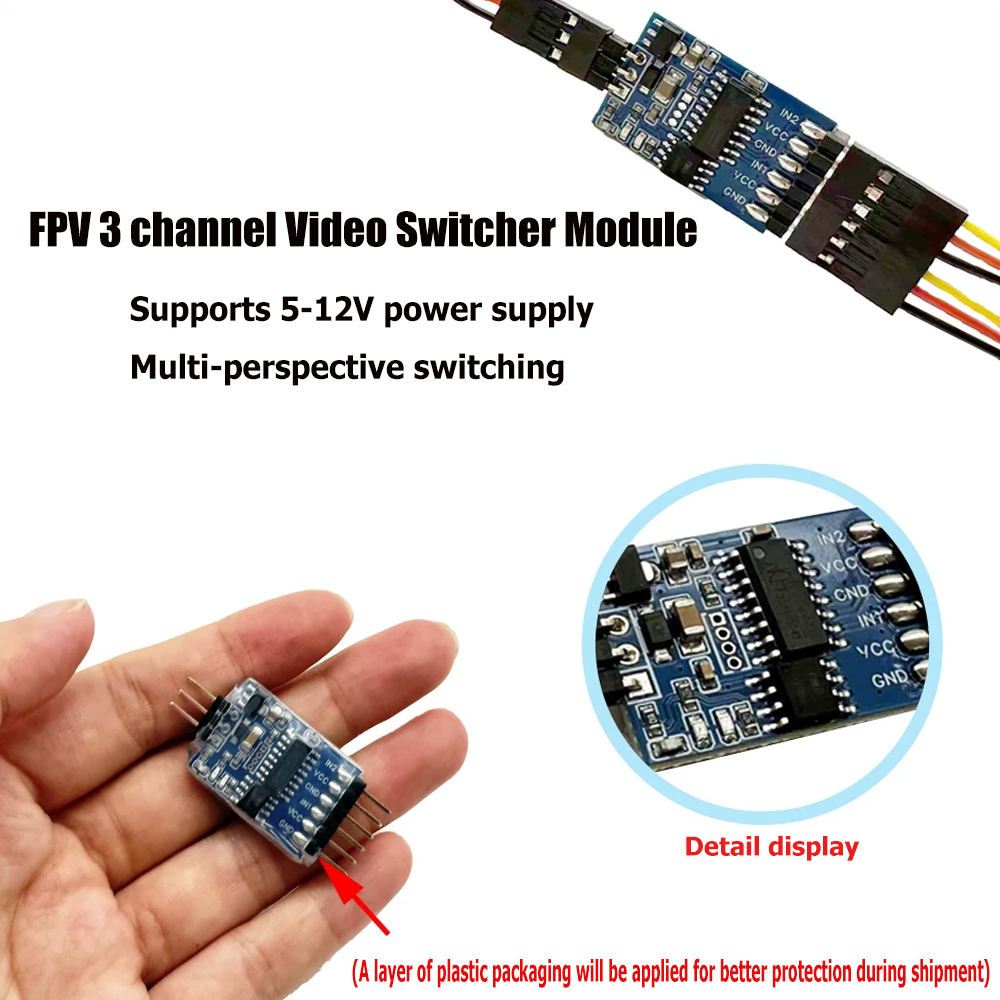 5.8G 3 Channel Video Switcher  - Drone Rc review and price