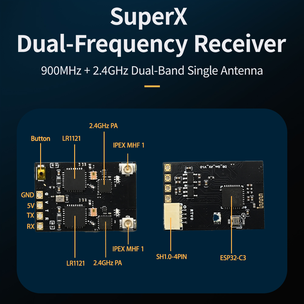 HPXGRC Super X Dual ELRS Recei - Drone Rc Frequency review and price