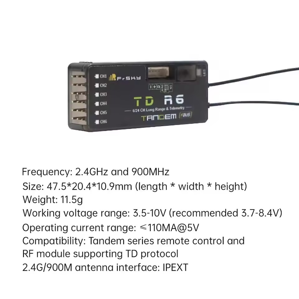 FrSky TD R6 Receiver 2.4G 900M - Frsky Receiver Module review and price