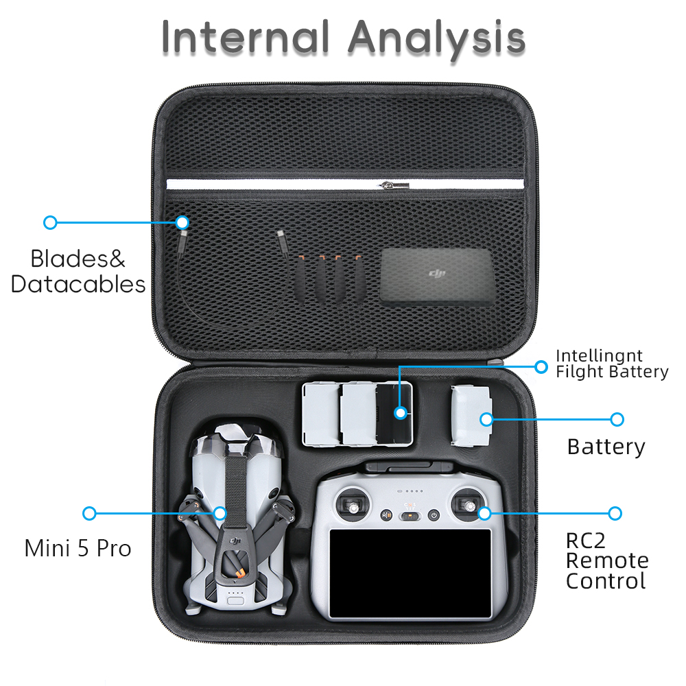 for Mini 5 Pro Case Large Capa - Drone Dji Rc Mini review and price